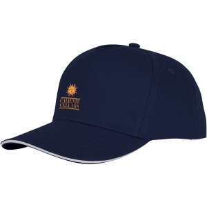 Ceto 5 panel sandwich cap, Navy (Hats)