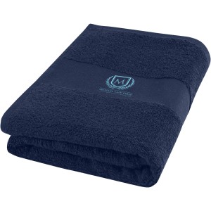 Charlotte 450 g/m2 cotton bath towel 50x100 cm, Navy (Towels)