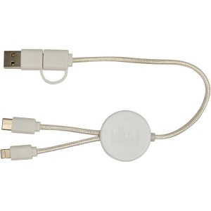 Chechia 5-in-1 recycled plastic 30 cm data sync and 27W fast (Eletronics cables, adapters)