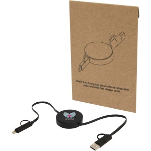 Citala 5-in-1 recycled plastic 90 cm retractable data sync a (Eletronics cables, adapters)