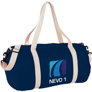 Cochichuate cotton barrel duffel bag, Navy (Travel bags)