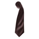 'COLOURS COLLECTION' SATIN TIE, Brown, U (PR750BW-U)