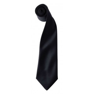 'COLOURS COLLECTION' SATIN TIE, Black