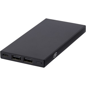 Connect 5000 mAh RCS recycled aluminium power bank, Solid bl (Powerbanks)