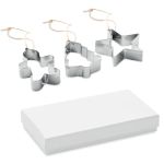 Cookie cutter ornamental set, matt silver (CX1483-16)