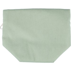 Corduroy zippered cosmetic pouch Tia, pastel green