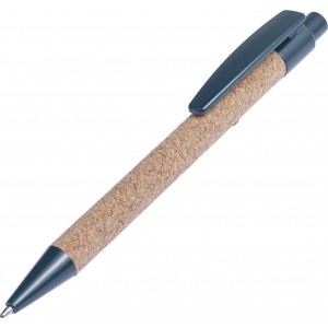 Cork ballpen Macie, green (Wooden, bamboo, carton pen)