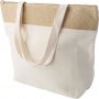 Cotton jute cooler bag Randy, khaki