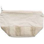 Cotton toiletry bag Miguel, brown (9276-11)