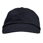 Cotton twill cap Lisa, black (9128-01CD)