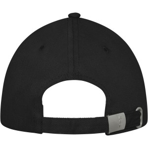 Darton 6 panel sandwich cap, Solid black (Hats)