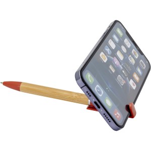 Delfina phone holder pen, Brick (Wooden, bamboo, carton pen)