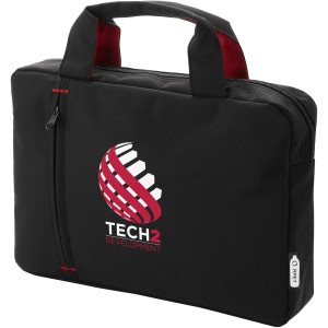 Detroit RPET conference bag, Red, Solid black (Laptop & Conference bags)