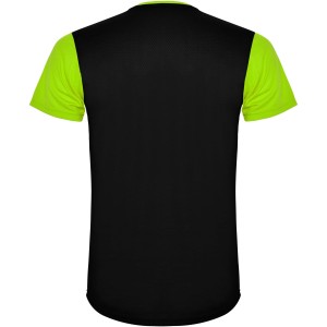 Detroit short sleeve kids sports t-shirt, Lime, Solid black (T-shirt, mixed fiber, synthetic)