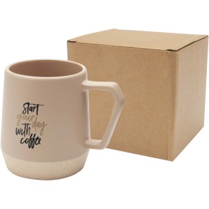 Dolce 300 ml ceramic mug with matt finish, Oatmeal (Mugs)