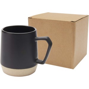 Dolce 300 ml ceramic mug with matt finish, Solid black (Mugs)