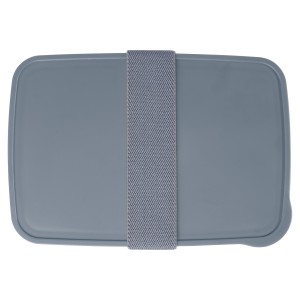 Dovi recycled plastic lunch box, Slate grey (Plastic kitchen equipments)