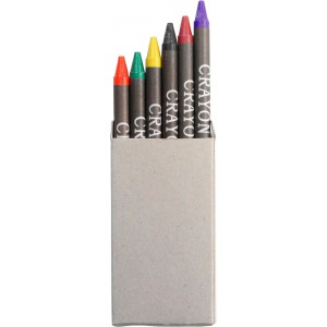 Cardboard box with crayons Selena, custom/multicolor (Drawing set)