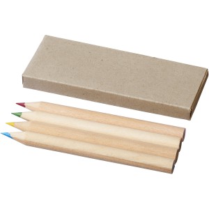 Tullik 4-piece coloured pencil set, Natural (Drawing set)