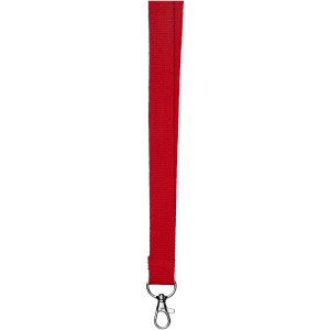 Dylan cotton lanyard with safety clip, Red (Lanyard, armband, badge holder)