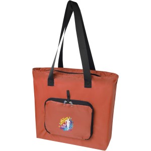EcoFold RPET foldable tote bag 16L, Brick (Shopping bags)