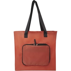 EcoFold RPET foldable tote bag 16L, Brick (Shopping bags)