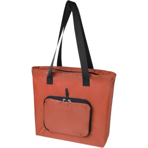 EcoFold RPET foldable tote bag 16L, Brick (Shopping bags)