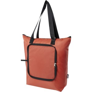 EcoFold RPET foldable tote cooler bag 15L, Brick (Cooler bags)