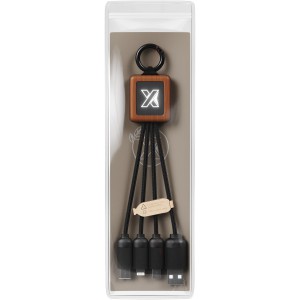 SCX.design C19 wooden easy to use cable, Wood, Solid black (Eletronics cables, adapters)