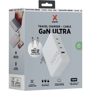 Xtorm XVC2140 GaN Ultra 140W travel charger with 240W USB-C  (Eletronics cables, adapters)