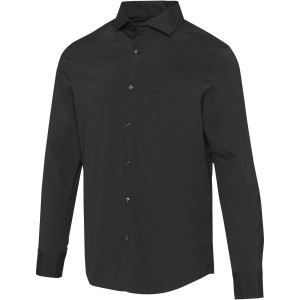 Carnelian poplin men's shirt, Black