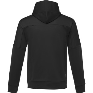 Elevate Nubia men's performance full zip knit jacket, Solid black (Pullovers)