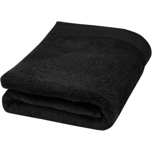 Ellie 550 g/m2 cotton bath towel 70x140 cm, Solid black (Towels)