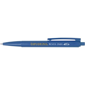 Elsa recycled plastic ballpoint pen, Blue (Plastic pen)