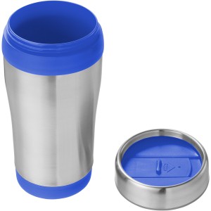 Elwood 470 ml insulated tumbler, Silver,Blue (Glasses)