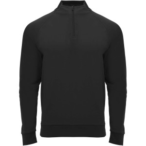 Epiro 200 g/m2 long sleeve unisex quarter zip sweatshirt, Black