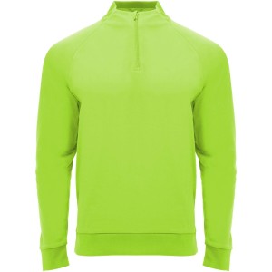 Epiro 200 g/m2 long sleeve unisex quarter zip sweatshirt, Fluor Green