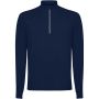 Estambul long sleeve men's half zip sweatshirt, Navy Blue
