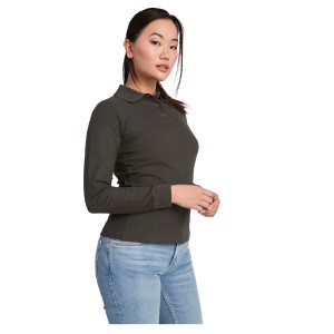 Estrella long sleeve women's polo, Grass Green (Long-sleeved shirt)