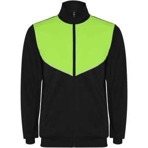Evans 225 g/m2 unisex tracksuit, Black, Lime