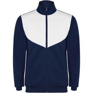 Evans 225 g/m2 unisex tracksuit, Navy Blue, White