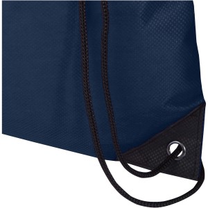 Evergreen GRS recycled non-woven drawstring bag 5L, Navy (Backpacks)