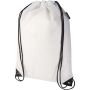 Evergreen GRS recycled non-woven drawstring bag 5L, White