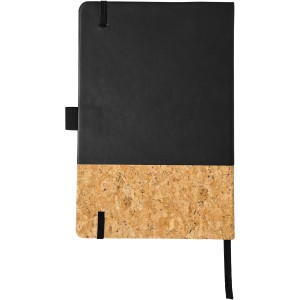 Evora A5 cork thermo PU notebook, solid black (Notebooks)