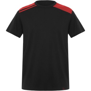 Expedition 160 g/m2 men's short sleeve t-shirt, Black, Red