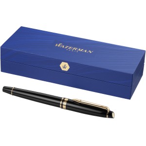 Expert rollerball pen, solid black,Gold (Fountain-pen, rollerball)