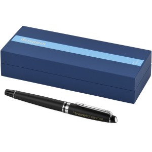 Expert rollerball pen, solid black,Silver (Fountain-pen, rollerball)