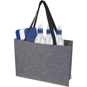 Felta GRS recycled felt gusset tote bag 20L, Medium grey (Shopping bags)