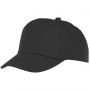 Feniks kids 5 panel cap, solid black