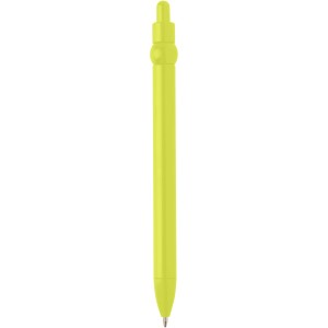 Fidget recycled plastic ballpoint pen (black ink), Lime gree (Plastic pen)